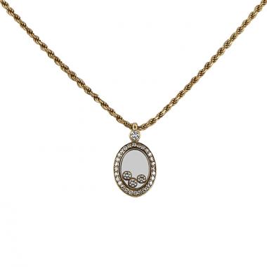 Collier Chopard Happy Diamonds en or jaune et diamants
