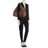 Bottega Veneta Campana handbag in brown intrecciato leather - Detail D1 thumbnail