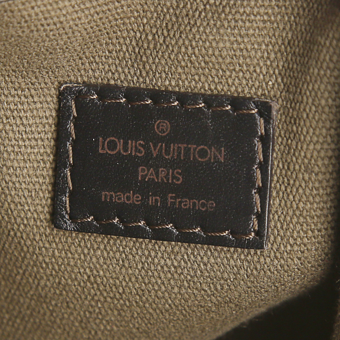 Sac bandoulière Louis Vuitton Omaha en cuir suhali marron - Detail D3