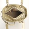 Dior Lady Dior medium model handbag in gold patent leather - Detail D3 thumbnail