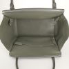 Celine Trapeze large model handbag in grey grained leather and grey suede - Detail D2 thumbnail