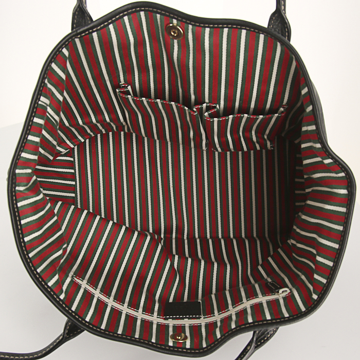 Shopping bag Gucci Princy in pelle nera - Detail D2