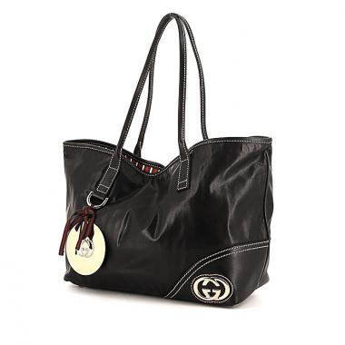 Shopping bag Gucci Princy in pelle nera