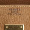 Bolso de mano Hermes Birkin 40 cm en vaca bermeja color oro - Detail D3 thumbnail