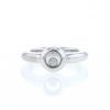 Sortija Chopard Happy Diamonds en oro blanco y diamante - 360 thumbnail