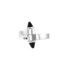 Cartier Menotte ring in white gold and onyx - 00pp thumbnail