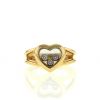 Bague époque années 90 Chopard Happy Diamonds en or jaune et diamants - 360 thumbnail