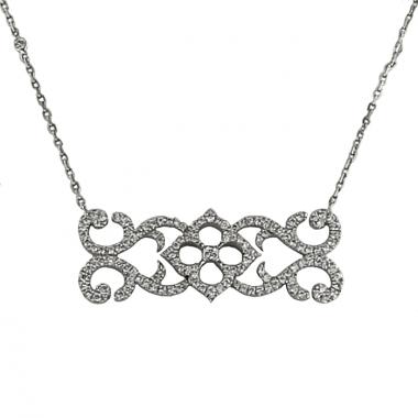 Collana Messika Etiquette Eden in oro bianco e diamanti