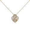 Poiray Coeur Fil small model pendant in yellow gold and diamonds - 00pp thumbnail