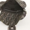 Fendi Baguette handbag in monogram canvas and brown leather - Detail D2 thumbnail