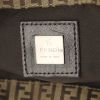 Fendi small model shopping bag in brown and beige monogram canvas and brown leather - Detail D3 thumbnail