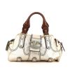 Valentino Garavani handbag in gold and brown leather - 360 thumbnail