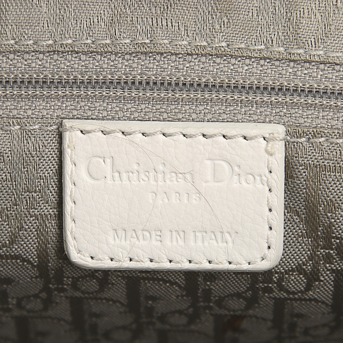 Borsa Dior Flight in pelle bianca - Detail D3