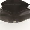 Hermès pouch in brown box leather - Detail D2 thumbnail