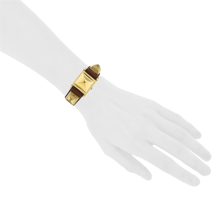 Hermes Médor watch in gold plated Circa 2000 - Detail D1