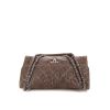 Chanel Timeless jumbo handbag in brown quilted grained leather - 360 Front thumbnail
