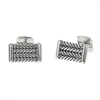 David Yurman pair of cufflinks in silver