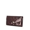Portafogli Louis Vuitton Sarah in pelle verniciata monogram viola - 00pp thumbnail