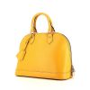Bolso de mano Louis Vuitton Alma en cuero Epi amarillo - 00pp thumbnail