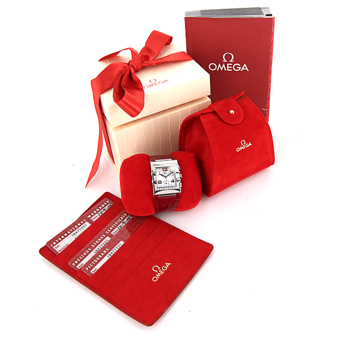 Orologio Omega Constellation Quadra Quart Chronograph in acciaio - Detail D2