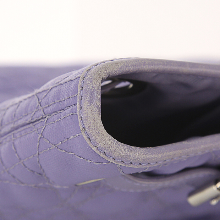 Shopping bag Dior Panarea in tela cerata cannage e pelle - Detail D4