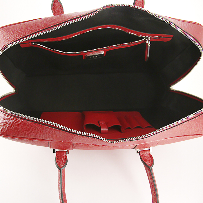 Givenchy Lucrezia briefcase in red grained leather - Detail D2
