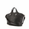 Givenchy Nightingale shoulder bag in black braided leather - 00pp thumbnail