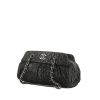 Chanel Petit Shopping handbag in black quilted iridescent leather - 00pp thumbnail