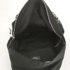 Zaino Saint Laurent in tela nera con decoro di borchie e pelle nera - Detail D2 thumbnail