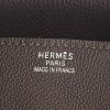 Borsa Hermes Haut à Courroies in pelle togo tricolore marrone viola e bordeaux - Detail D3 thumbnail