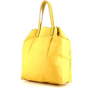 Shopping bag Berluti Origami in pelle gialla