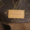 Louis Vuitton Flanerie shopping bag in ebene monogram canvas and natural leather - Detail D3 thumbnail