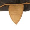 Borsa da viaggio Louis Vuitton Keepall 55 cm in tela monogram marrone e pelle naturale - Detail D3 thumbnail
