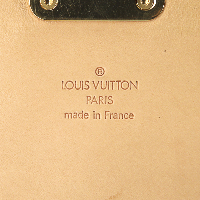 Borsa a tracolla Louis Vuitton Sologne in tela monogram multicolore bianca e pelle naturale - Detail D3