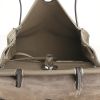 Hermes Herbag shoulder bag in brown canvas and leather - Detail D2 thumbnail
