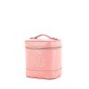 Chanel Vanity toilet set in pink grained leather - 00pp thumbnail