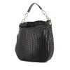 Shopping bag Dior in pelle nera intrecciata - 00pp thumbnail