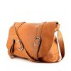 Fendi Selleria large model travel bag in brown grained leather - 00pp thumbnail