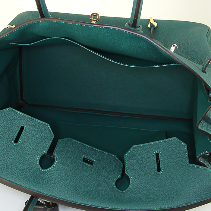 Borsa Salvatore Ferragamo in pelle marrone con motivo a fori - Detail D2