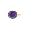 Pomellato Tabou ring in pink gold,  silver and amethysts - 00pp thumbnail