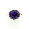 Pomellato Tabou ring in pink gold,  silver and amethysts - 360 thumbnail