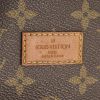 Louis Vuitton Saumur medium model shoulder bag in brown monogram canvas and natural leather - Detail D4 thumbnail