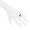 Mauboussin Mes Couleurs à Toi ring in yellow gold,  diamonds and amethyst - Detail D1 thumbnail