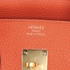 Hermes Birkin 35 cm handbag in orange Sanguine togo leather - Detail D3 thumbnail
