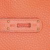 Sac à main Hermes Birkin 35 cm en cuir togo orange Sanguine - Detail D4 thumbnail