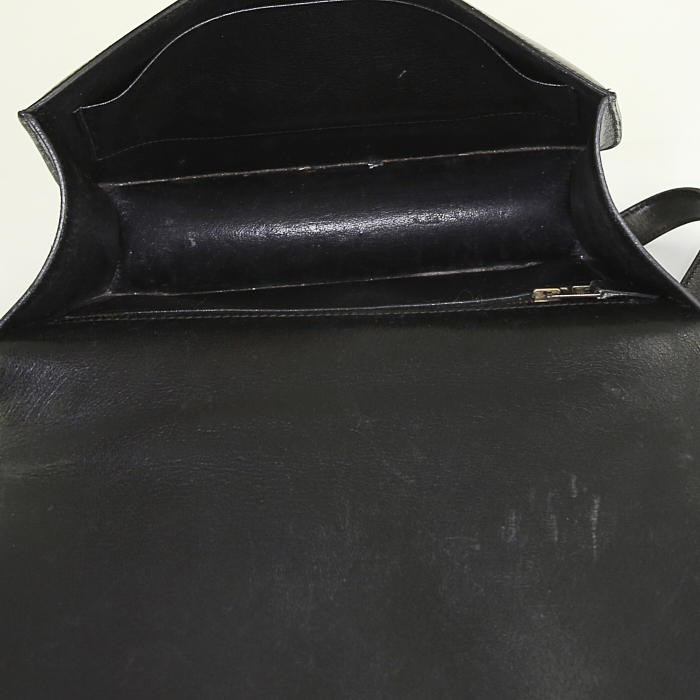 Borsa Hermes Constance in pelle box nera - Detail D3