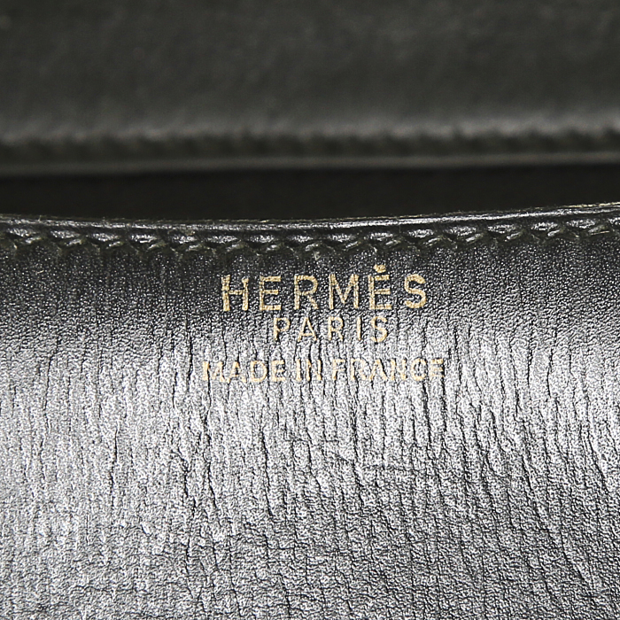 Borsa Hermes Constance in pelle box nera - Detail D4