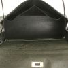 Hermes Kelly 35 cm handbag in green ostrich leather - Detail D3 thumbnail