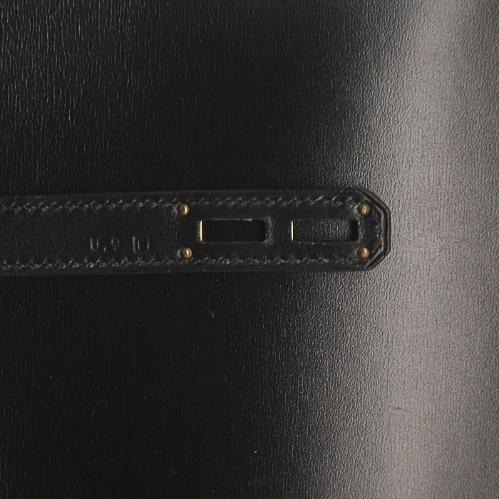 Borsa portadocumenti Hermes Kelly - Business in pelle box nera - Detail D4