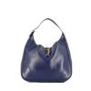 Hermes Trim handbag in blue box leather - 360 thumbnail